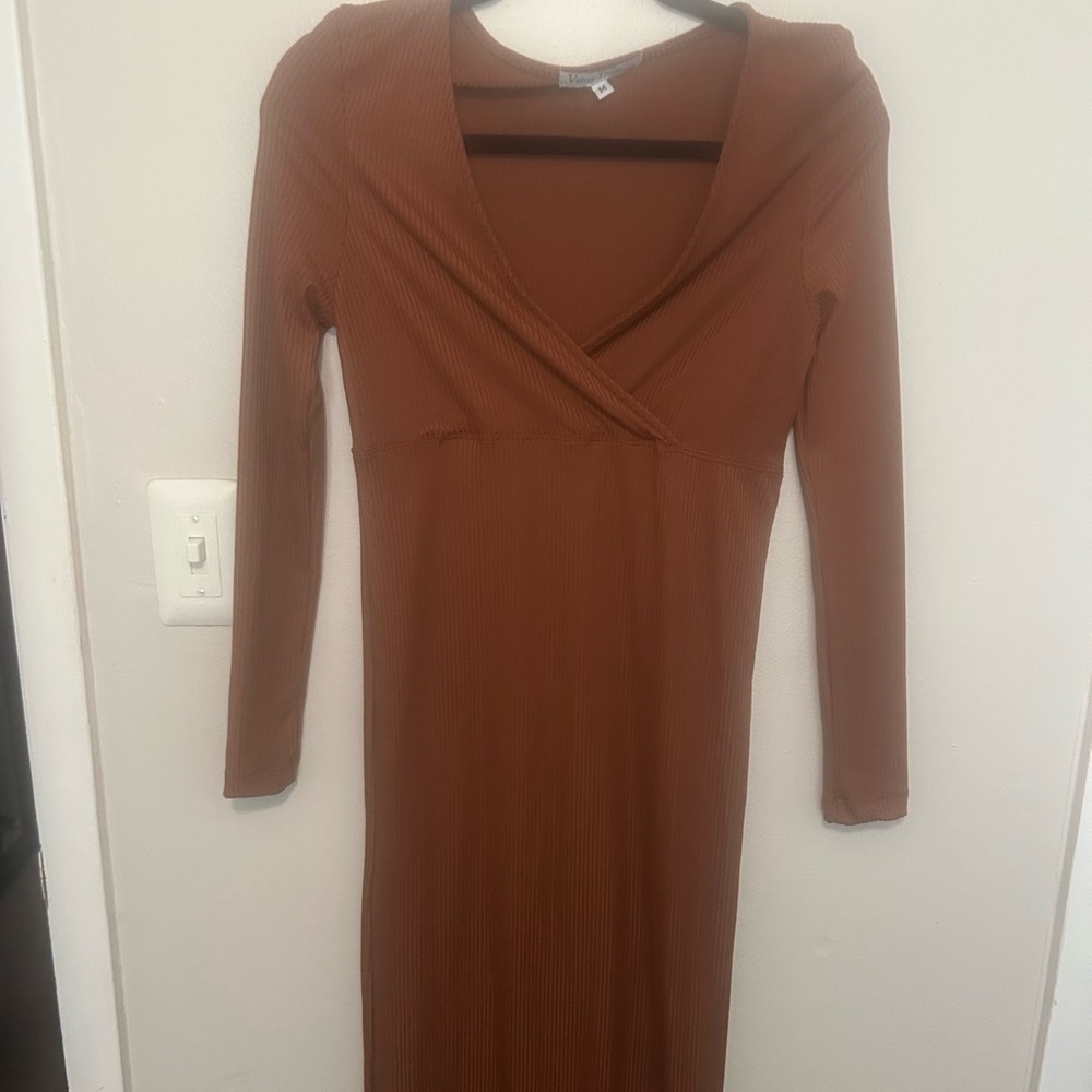 Velvet Torch Terracotta Ribbed Top - Picture 3 of 3